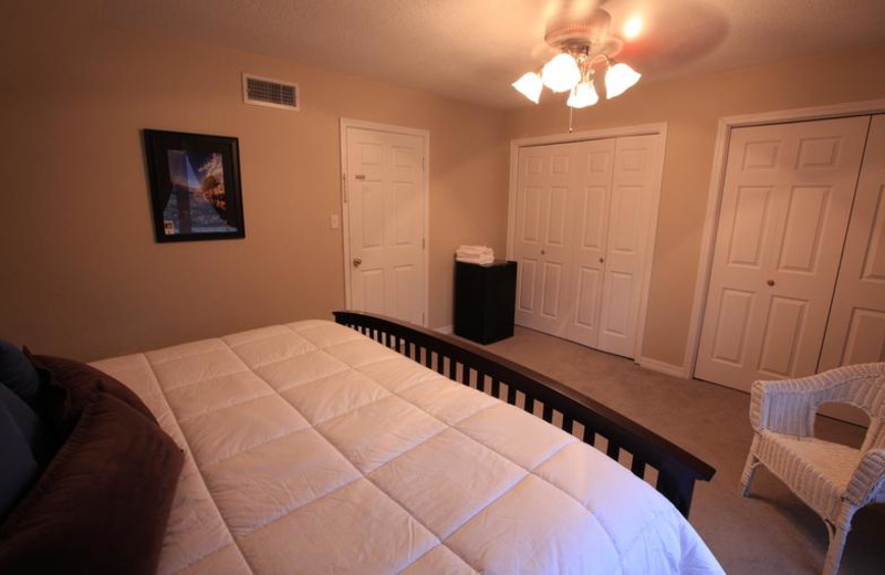 Guest room at Rainey Day Resort.