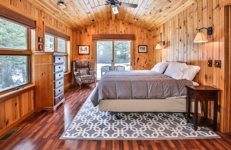 Rental bedroom at Hiller Vacation Homes.