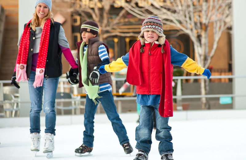 Ice skating at Sawmill Creek Resort.