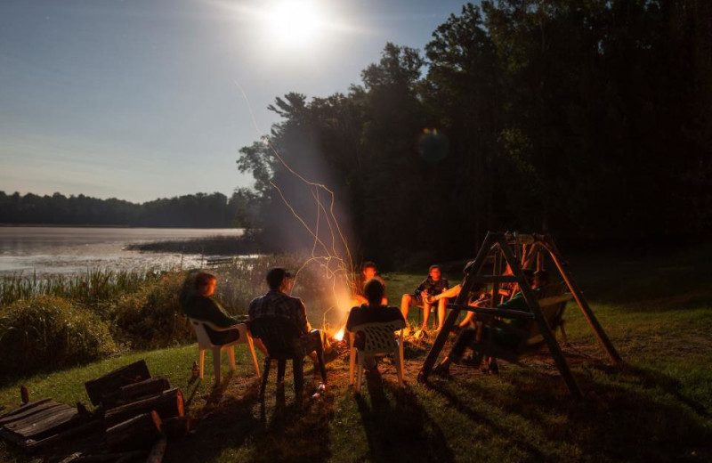 Bonfire at Scenic Drive Resort.