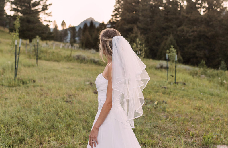 Bride at Hardscrabble Ranch.