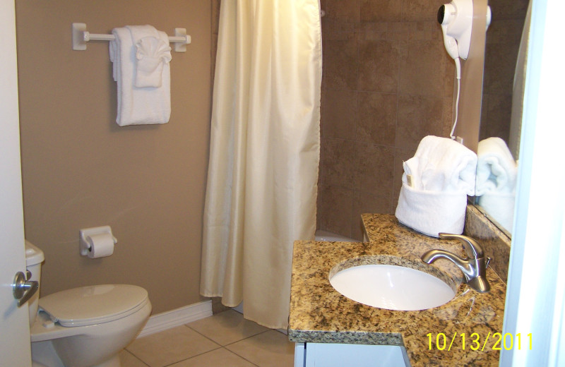 Guest Bathroom at Coconut Palms Beach Resort 