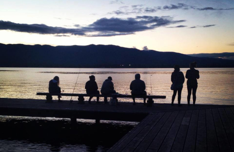 Sunset at Sleep's Cabins.