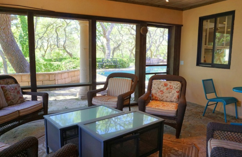 Sun room at Casa Cantera. 