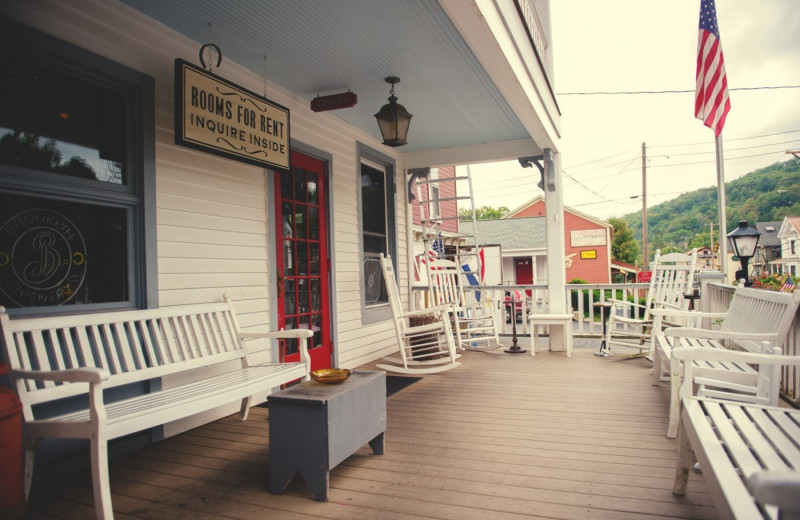 Porch at Andes Hotel and Restaurant.