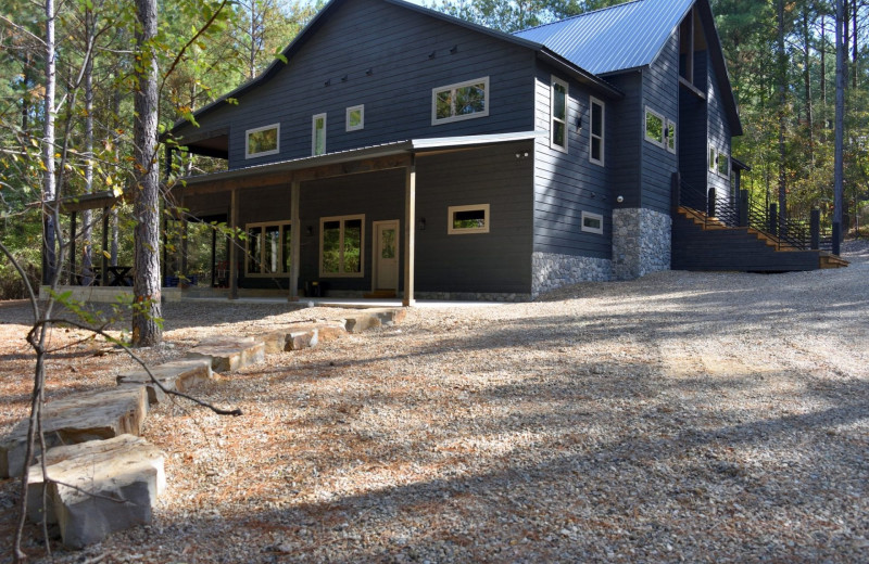 Rental exterior at White Glove Luxury Cabins.