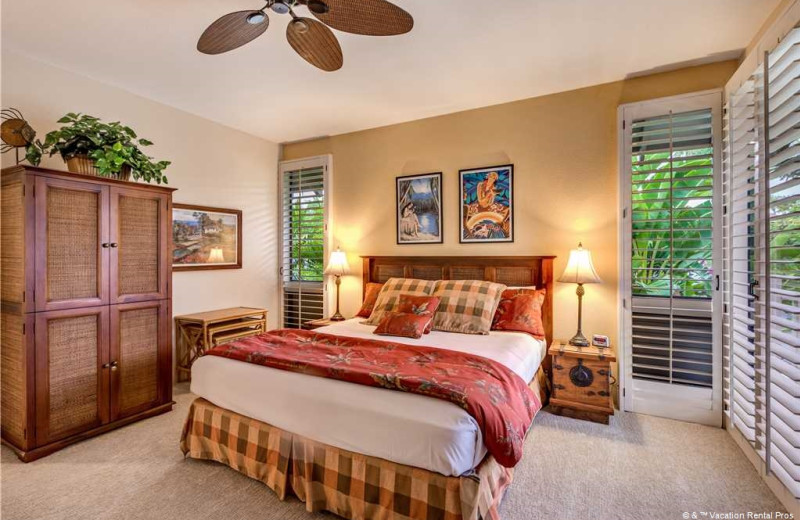 Rental bedroom at Vacation Rental Pros - Maui.