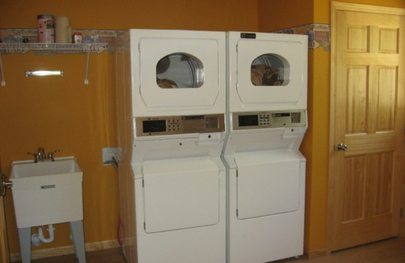 Laundry facilities at Wil-O-Wood Resort.