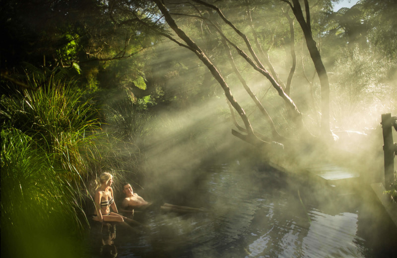 Couple at Solitaire Lodge.