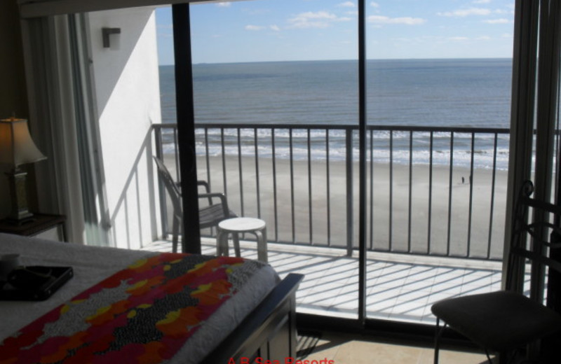 Rental bedroom at A B Sea Resorts.