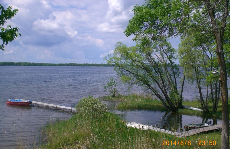 Lake view at Cedarwild Resort.