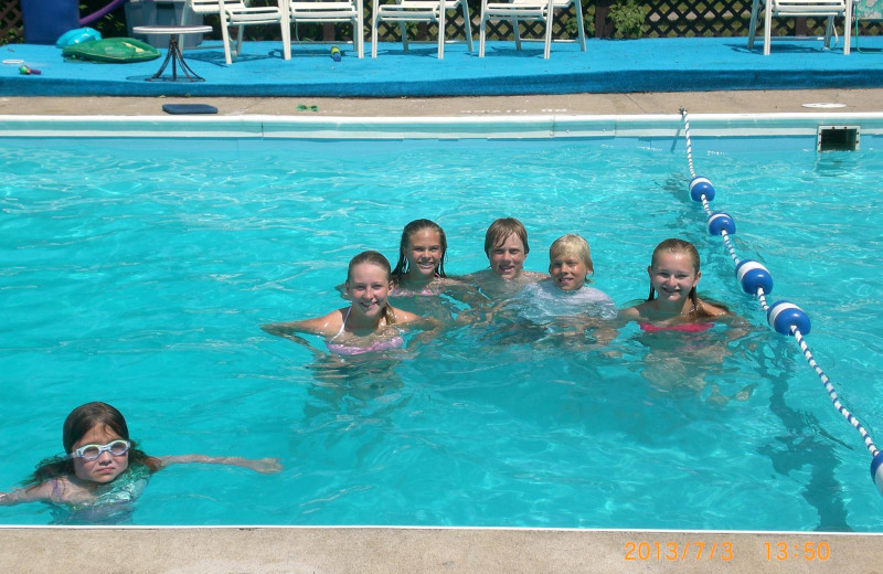 Outdoor pool at Cedarwild Resort.