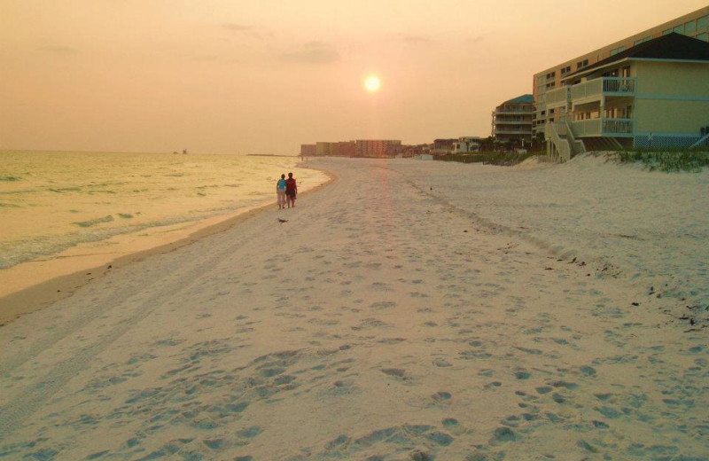 The beach Sandpiper Cove.