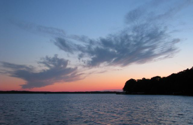 Sunset at Radtke's Sabinois Point Resort.