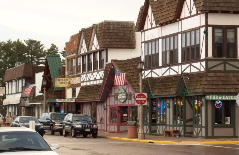 Town near Nitschke's Northern Resort.