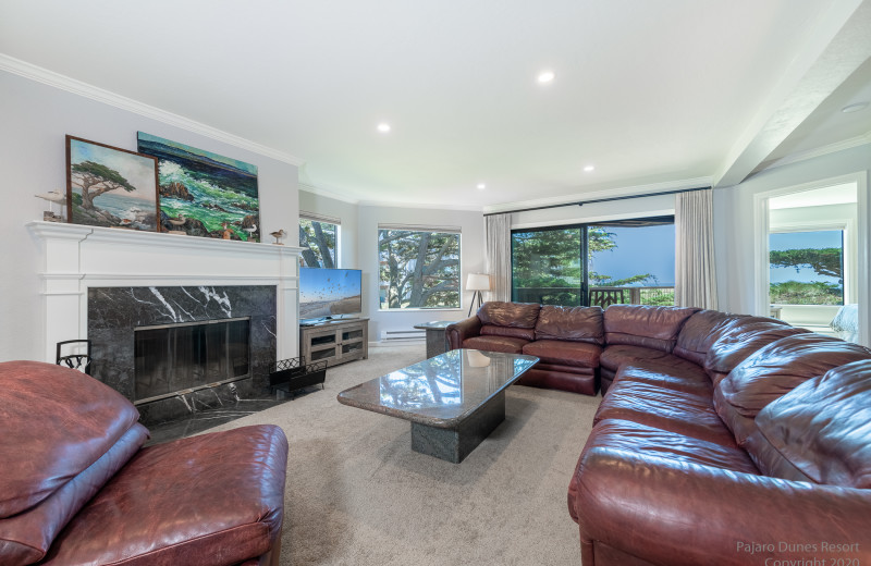 Rental living room at Pajaro Dunes Resort.