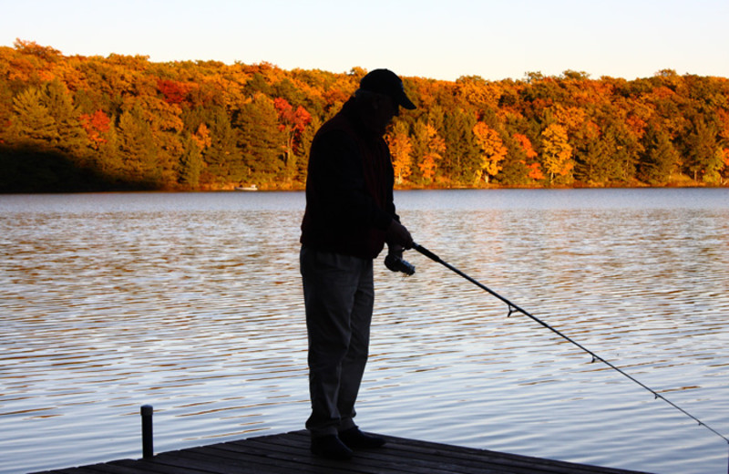 Fishing at White Birch Village Resort.