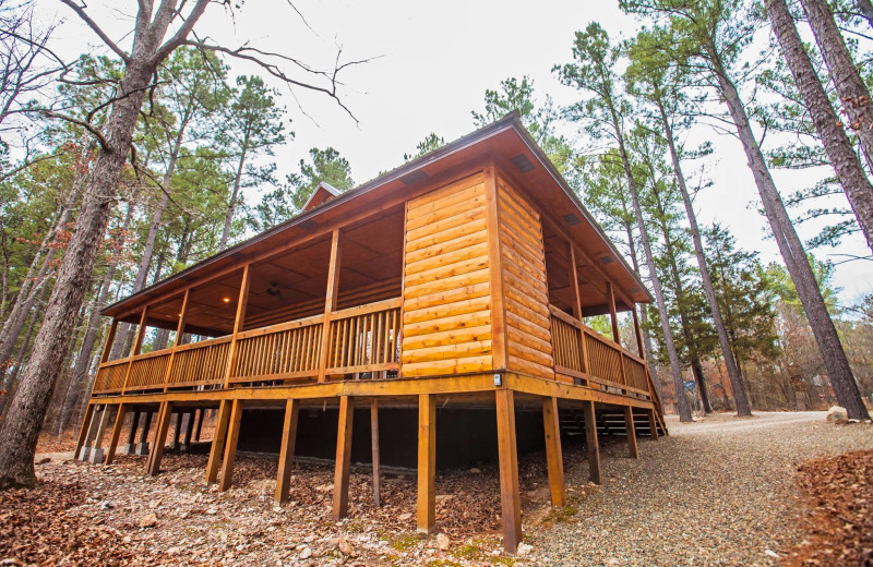 Cabin exterior at Blue Beaver Luxury Cabins.