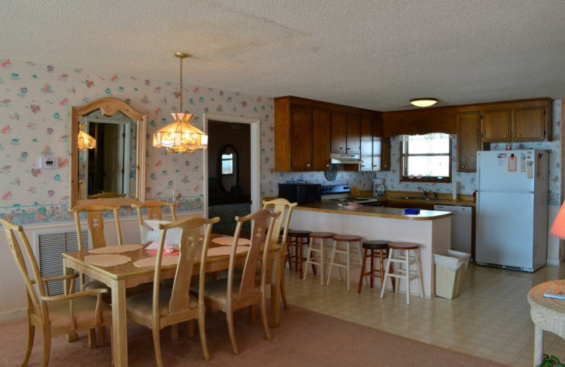 Rental kitchen at TI Rentals.