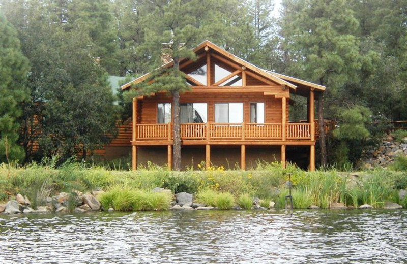 Cabin exterior at Lake Of The Woods.