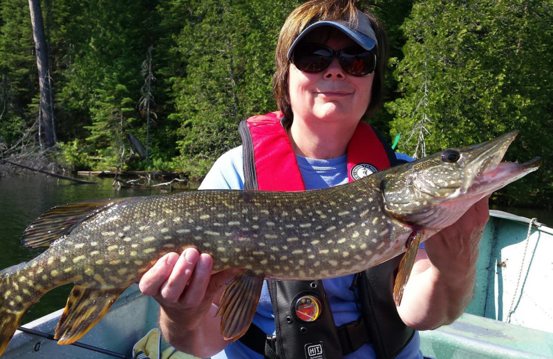 Fishing at Red Pine Wilderness Lodge.