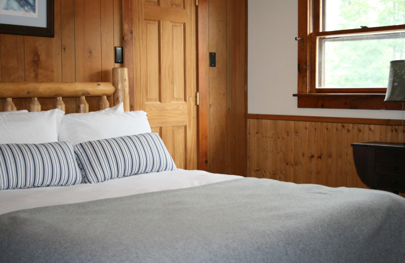 Traditional room at Garnet Hill Lodge.  These rooms may not have the view, but they are cozy and full of Adirondack Charm.