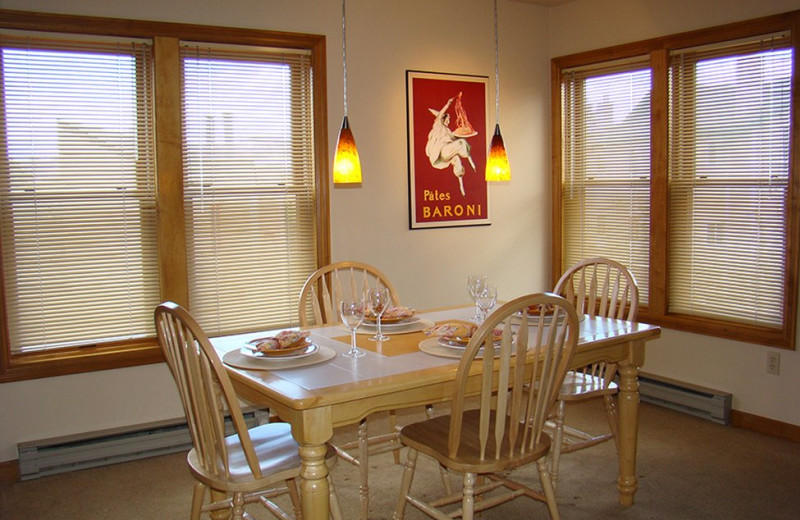 Guest dining room at Ferringway Condominiums.