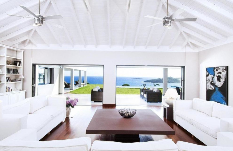 Villa living room at Island Properties Luxury Rentals.