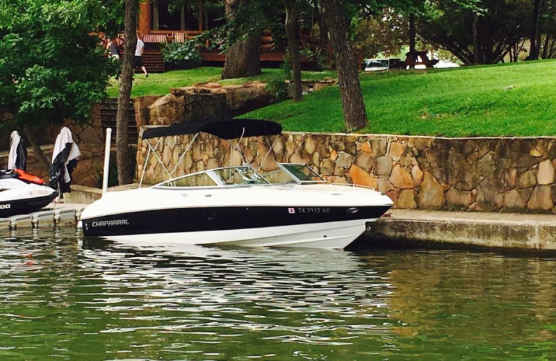Boat at Log Country Cove.