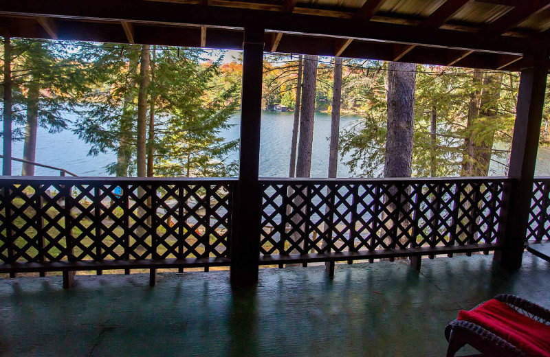 Porch at White Lake Lodges.