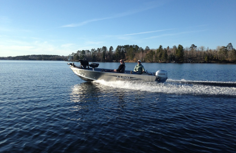 Boating at White Eagle Resort.