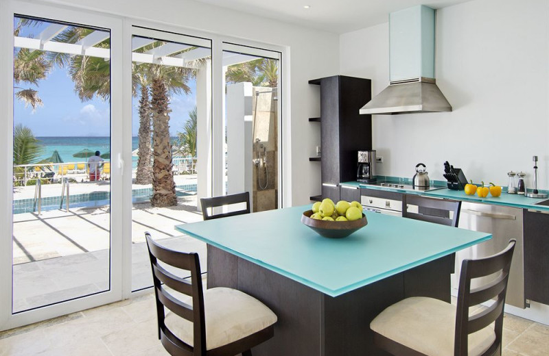 Vacation rental kitchen at Coral Beach Club.