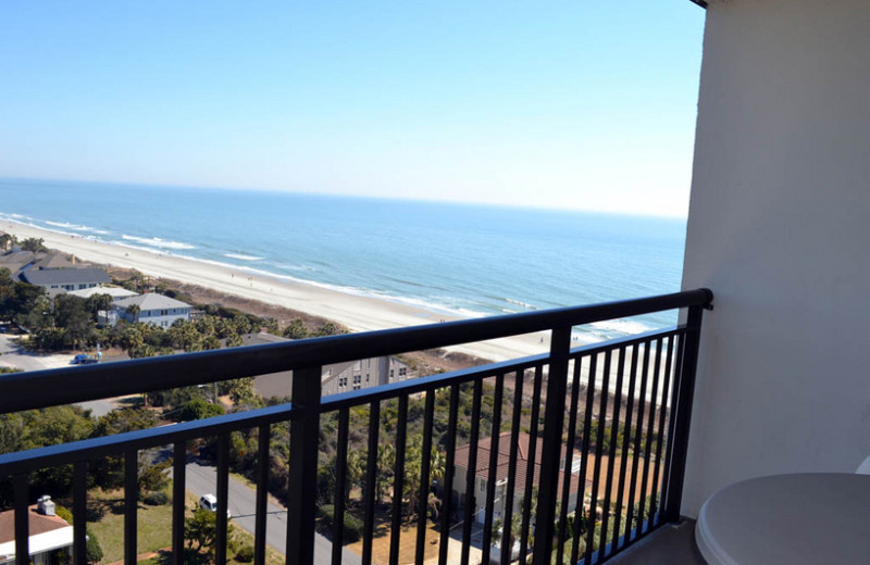 Balcony view at Grande Shores Ocean Resort.