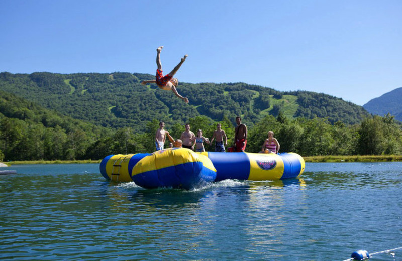 Swimming at Smugglers' Notch Resort.