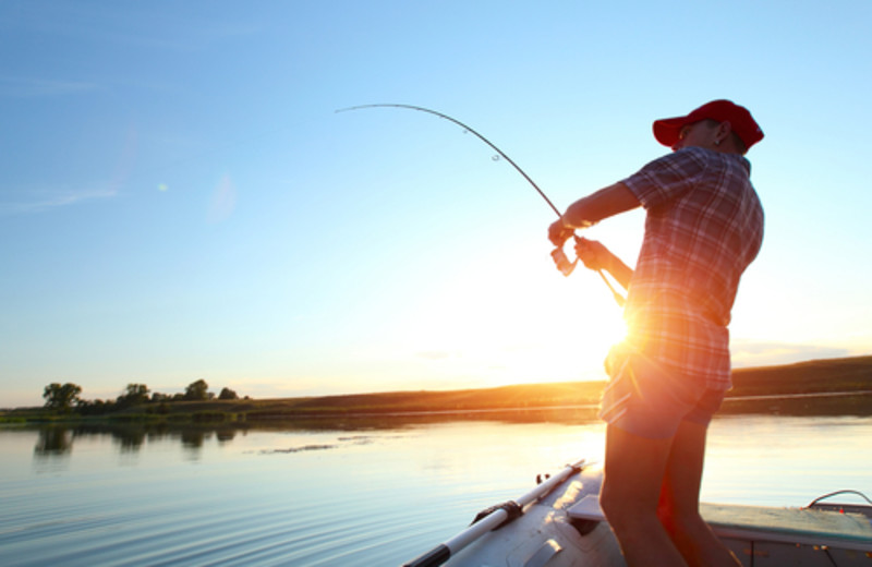 Fishing at Elk Lake Resort.