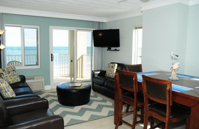 Rental living room at Dolphin Run Condominium Association. Inc.