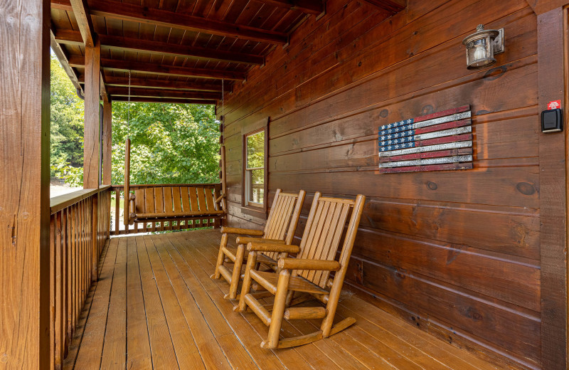 Porch at American Patriot Getaways - Livin' Simple.