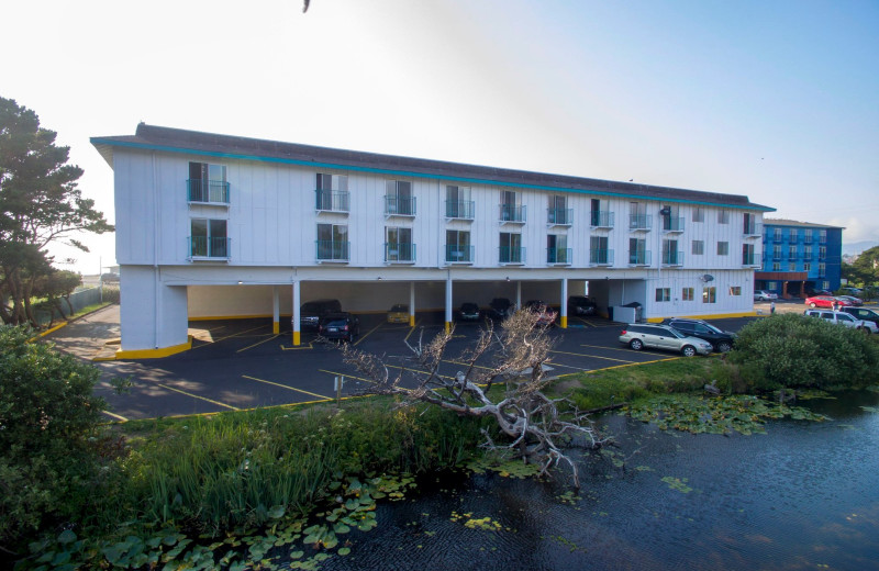 Exterior view of Ocean Breeze Hotel.