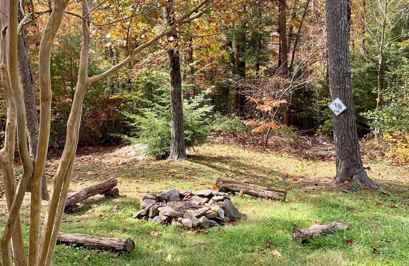 Fire pit at Little Valley Mountain Resort.