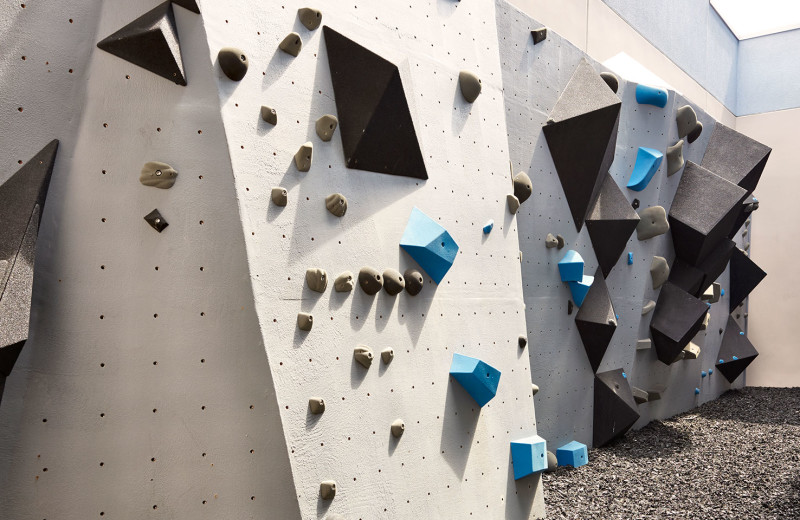 Climbing wall at Shorebreak Hotel.