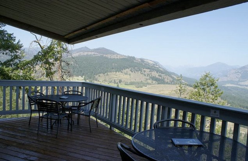 Balcony view at Sun Mountain Lodge.