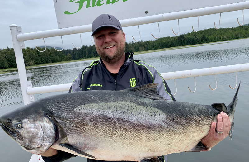 Fishing at The Fireweed Lodge.