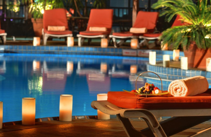 Outdoor pool at Semiramis Inter-Continental Cairo.