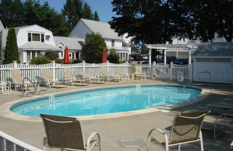 Outdoor pool at Pink Blossoms Resort.