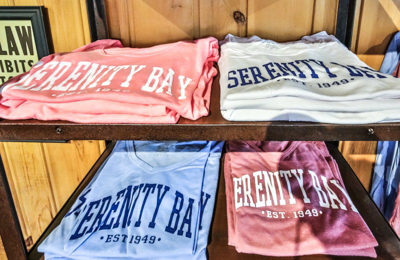 Shop at Serenity Bay Resort.