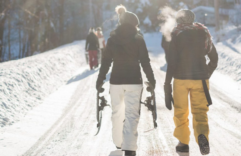 Skiing at Kabetogama Lake Resorts.