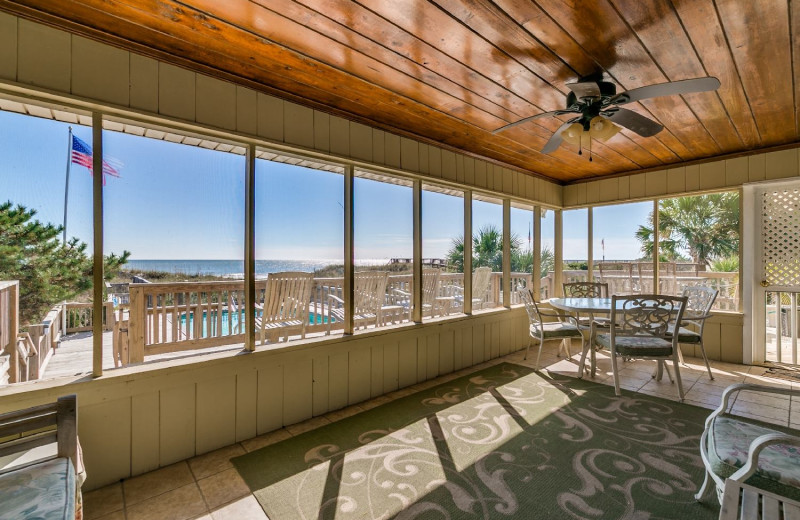 Rental porch at Condo World.