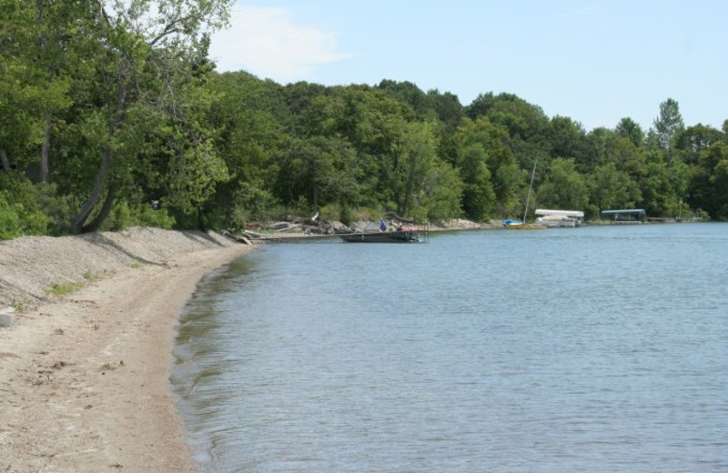 Beach at Scenic Point Resort.
