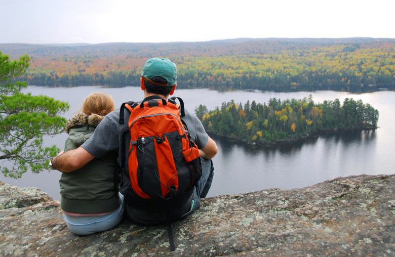 Hiking at The Quarters at Lake George.