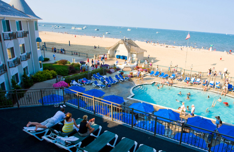 Outdoor pool at Hotel Breakers.
